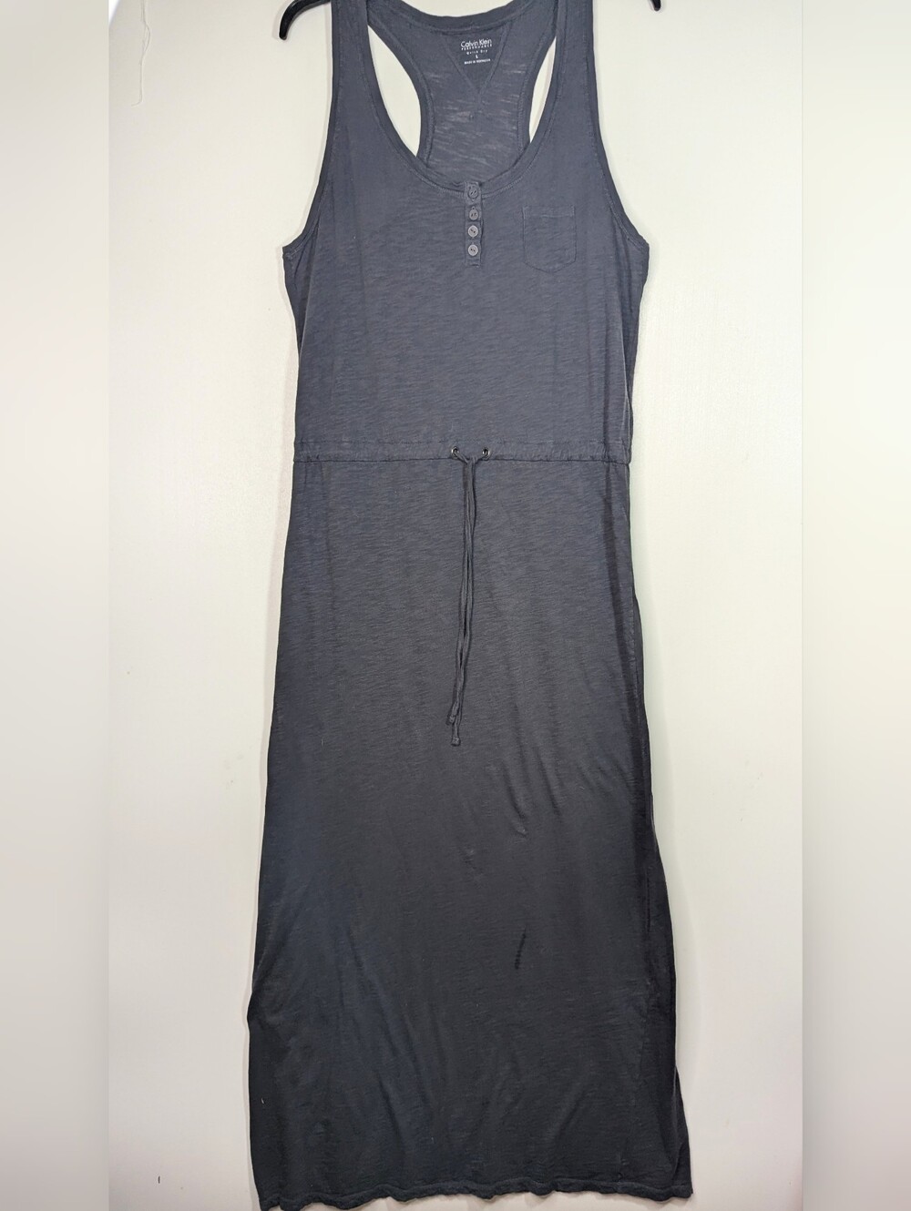 Calvin Klein Long Casual Gray Performance Quick Dry Dress L